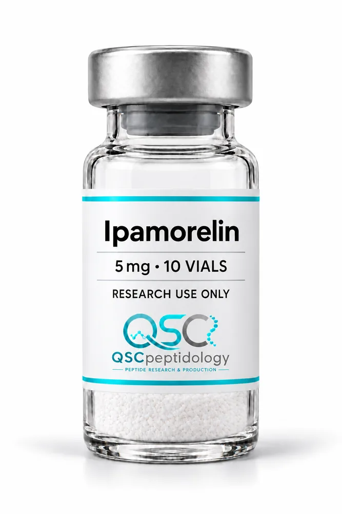 Ipamorelin 5mg (Packung mit 10 Fläschchen) QSC Peptidology